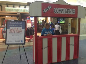 In 2014 Reno-Taho International Airport gave out free compliments on National Compliment Day.