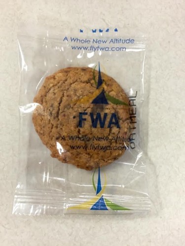 1_Fort Wayne International Airport _ Passengers are welcomed to Fort Wayne Int'l Airport with a locally-baked cookie