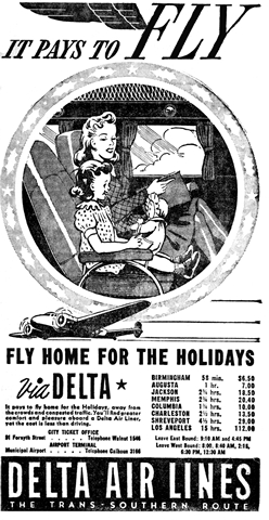 Fly Home for the Holidays December 1939