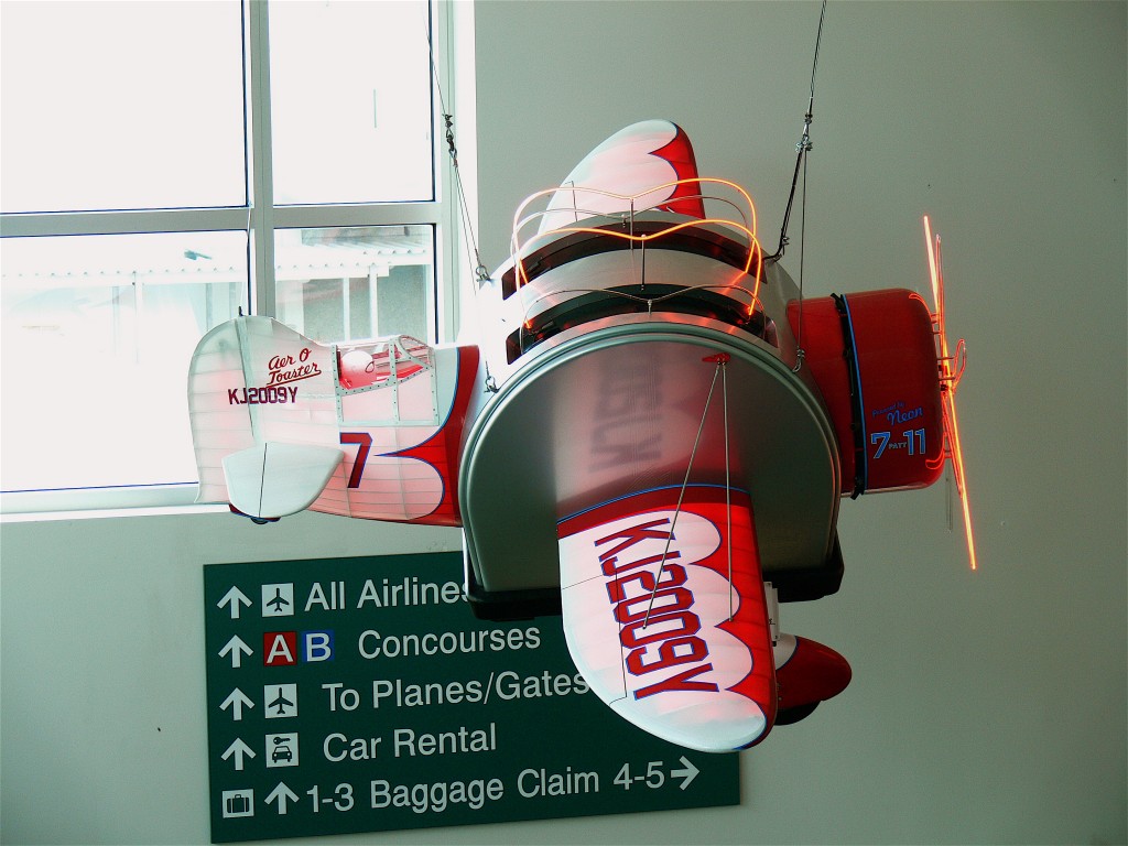 Flying Toaster at Spokane International Airport Stuck at the Airport