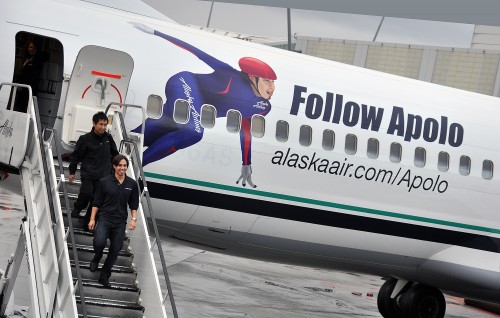 Alaska Air Apolo Ono