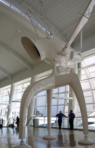 San Jose Airport "Space Observer" sculpture