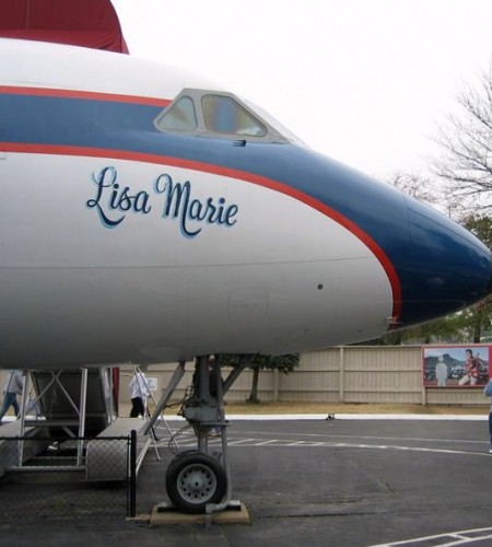 Elvis Presley's airplane, Lisa Marie, on display at Graceland