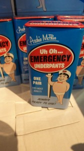 Emergency underpants in tiny can