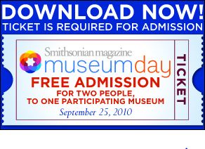 Ticket for free museum day