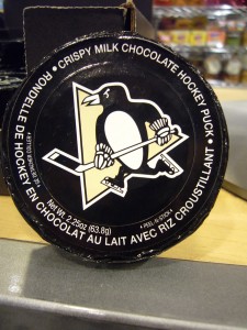 Chocolate hockey puck from PIT