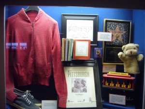 Mr Rogers shrine at Pittsburgh Airport