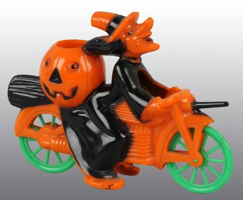 witch on motorcycle - Halloween