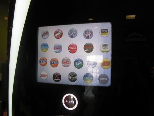 Alanta Airport Coca-Cola Freestyle machine screen