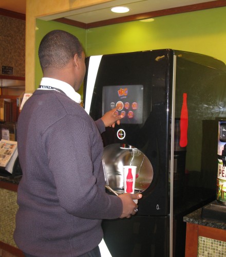 Atlanta Airport coca cola freestyle machine 