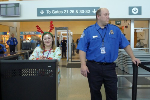 TSA checkpoint - Spokane Airport