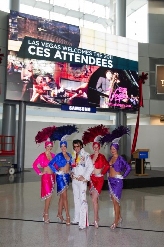 McCarron Airport Elvis and show girls