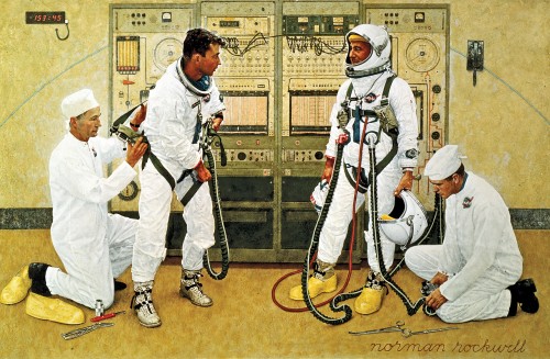 Grissom and Young, by Norman Rockwell