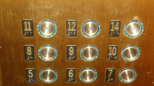 Wolcott Hotel Elevator Buttons
