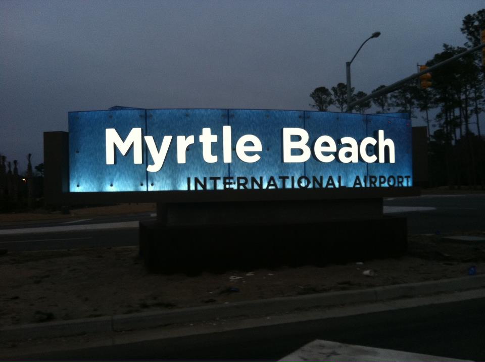 Myrtle Beach airport sign