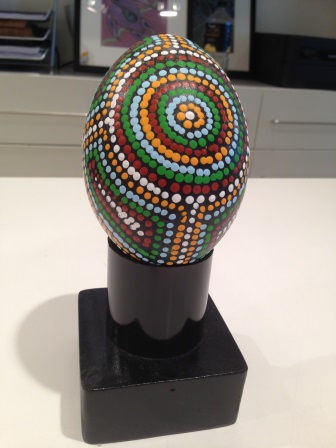 Brisbane_Hand Painted Emu Egg