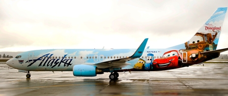 ALASKA AIRLINES Disney plane