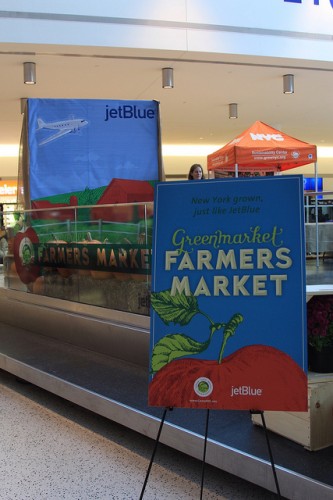 In October 2013 JetBlue hosted a three-day Farmers Market at T5 at JFK Airport _courtesy JetBlue