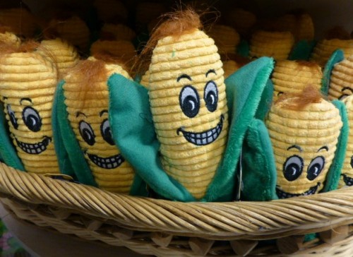 Lincoln Airport stuffed corn cob doll