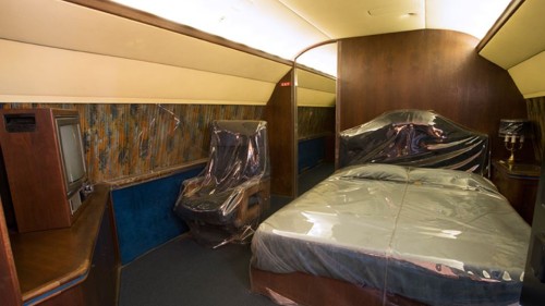 Bedroom on the Lisa Marie plane