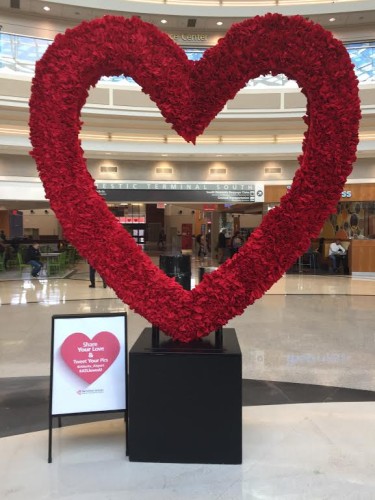 ATL airport has an 8-foot heart ready for photo ops and selfies.