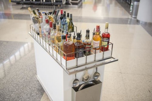 Bar carts will visit gate areas as part of OTG's re-design for the United Hub at Newark-Liberty  Terminal C