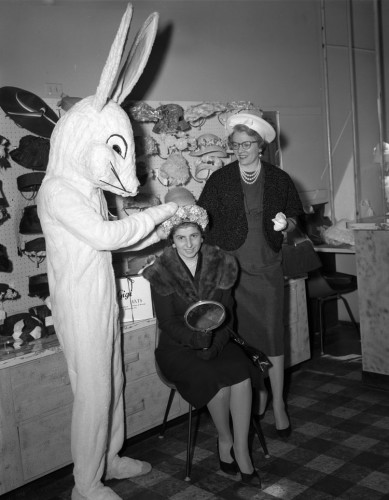 Easter hats with the bunny