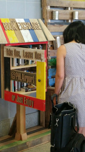PHL Pop Up Seating with Book Exchange