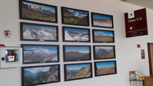 5_Photos of Glacier National Park on permanent display at Glacier Park Interntional Airport_courtesy Flathead Municipal Airport Authority