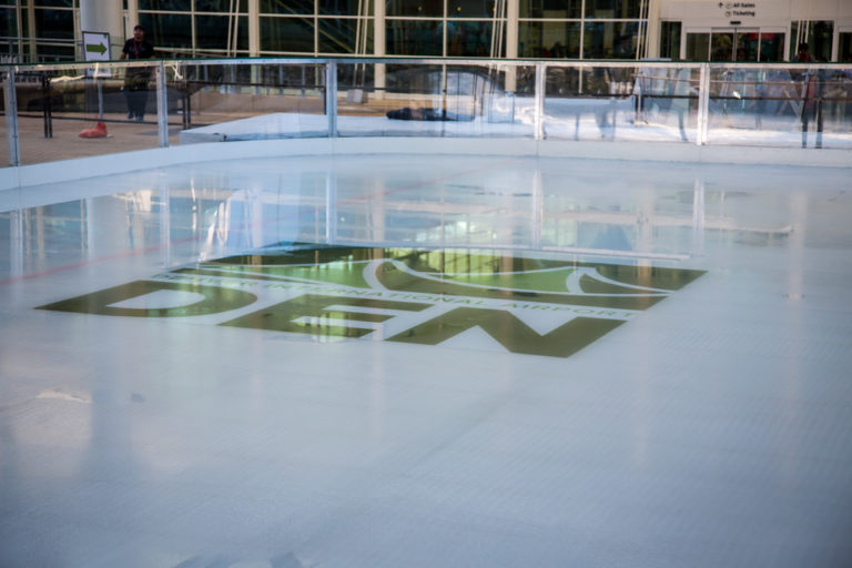 Free iceskating at Denver International Airport Stuck at the Airport