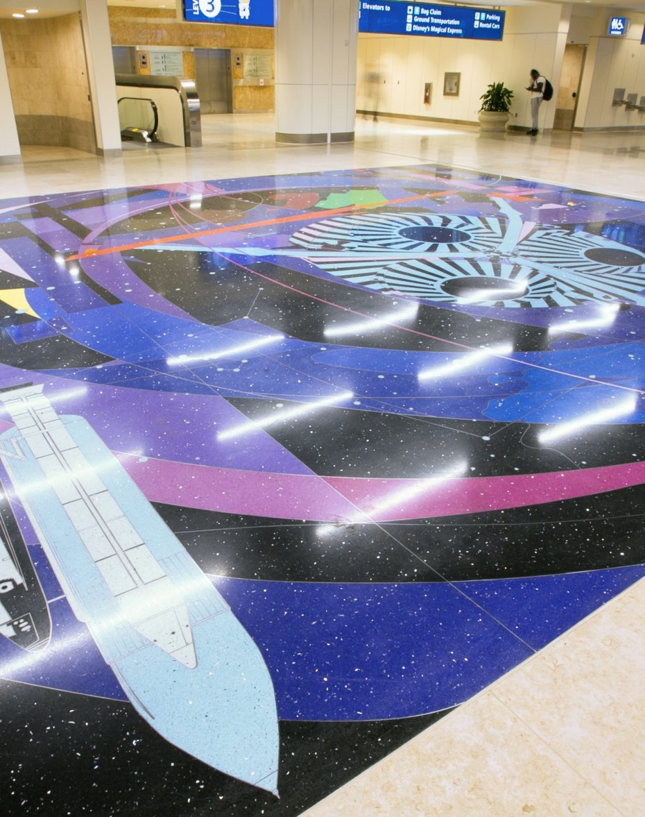 Mural Monday: terrazzo murals at Orlando International Airport - Stuck ...
