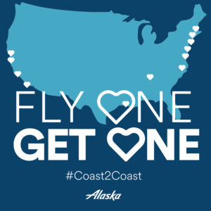 Alaska Airlines Valentine’s Day BOGO sale