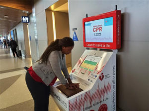 Stuck at the airport? Learn how to save a life.