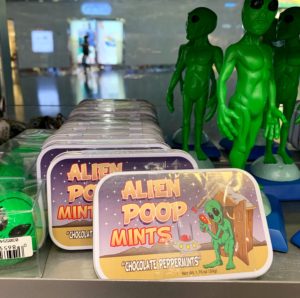 Souvenir evidence of aliens at McCarran International Airport in Las Vegas