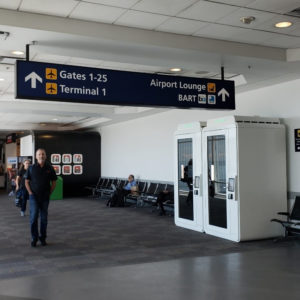 At the Airport: private workplaces that also work for napping