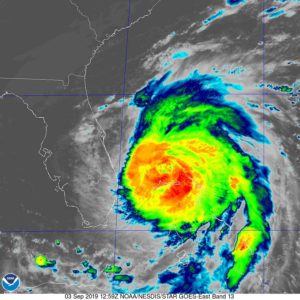 Airport advisories during Hurricane Dorian