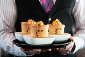 Edible coffee cups on Air New Zealand