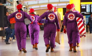 Santa’s workshop at Heathrow Airport