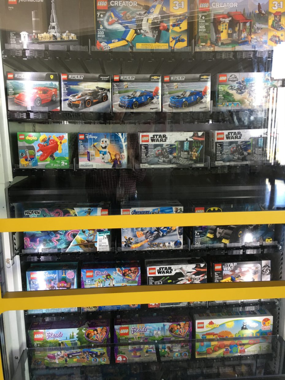 Lego vending machine at the airport in Las Vegas Stuck at the Airport