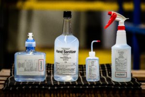 United Airlines is making its own hand sanitizer
