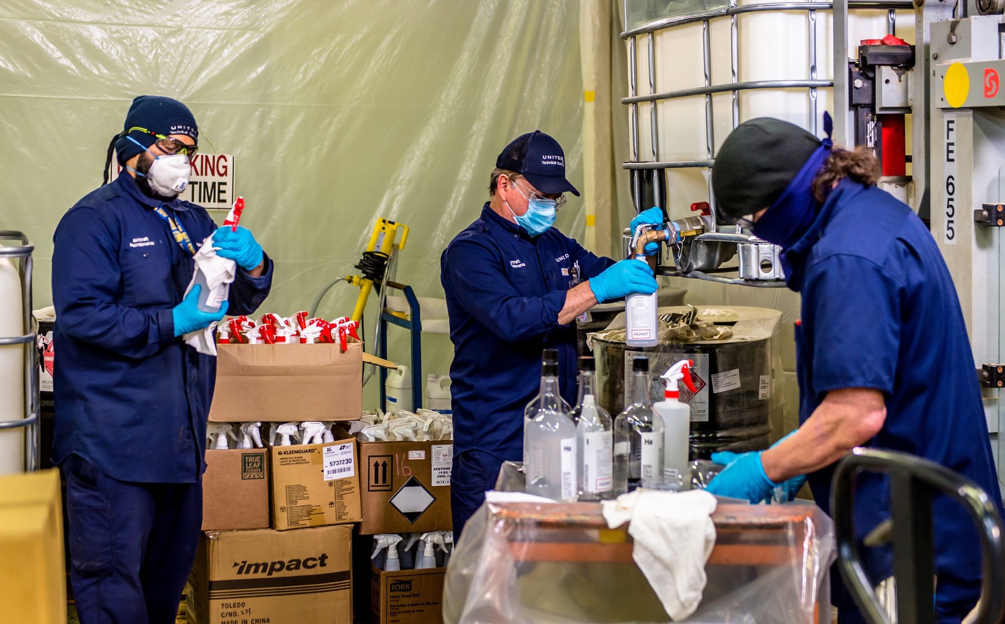 United Airlines is making its own hand sanitizer Stuck at the Airport