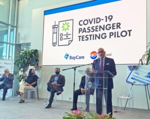 Newest airport amenity? Pre-flight COVID-19 testing.