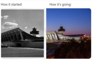 See how airports embrace the ‘How it Started’ meme