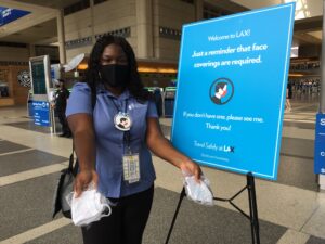 Airlines ban passengers who won’t wear masks. Should airports?