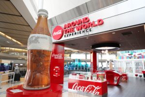 DFW Airport pops open a new Coca-Cola themed lounge