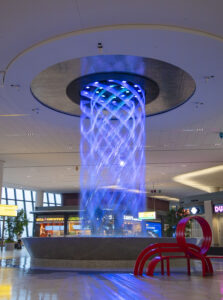 LaGuardia Airport has a cool new water show