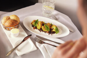 Holiday shopping in the British Airways crockery closet
