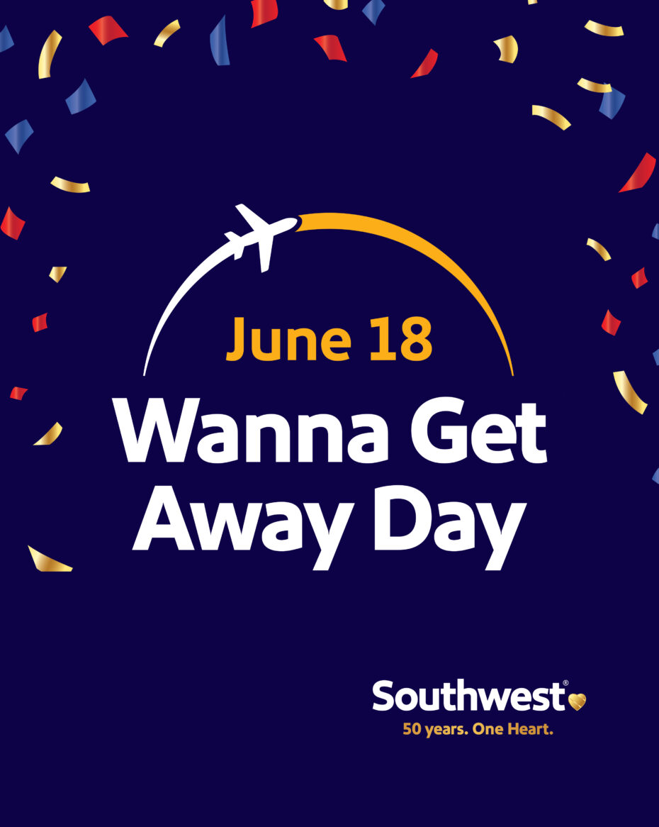 Giveaways for Southwest Airlines' 50th Anniversary Stuck at the Airport