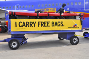 Airline checked baggage fees