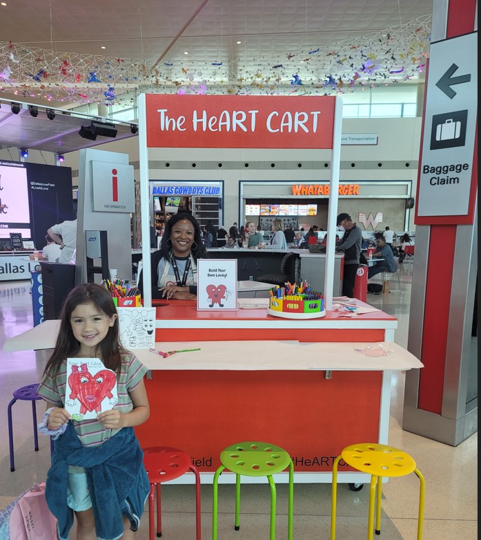 Airport Amenity of the Week: HeART CART at  Dallas Love Field Airport